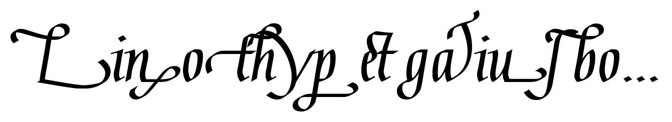 Linotype Gaius Bold Ligatures